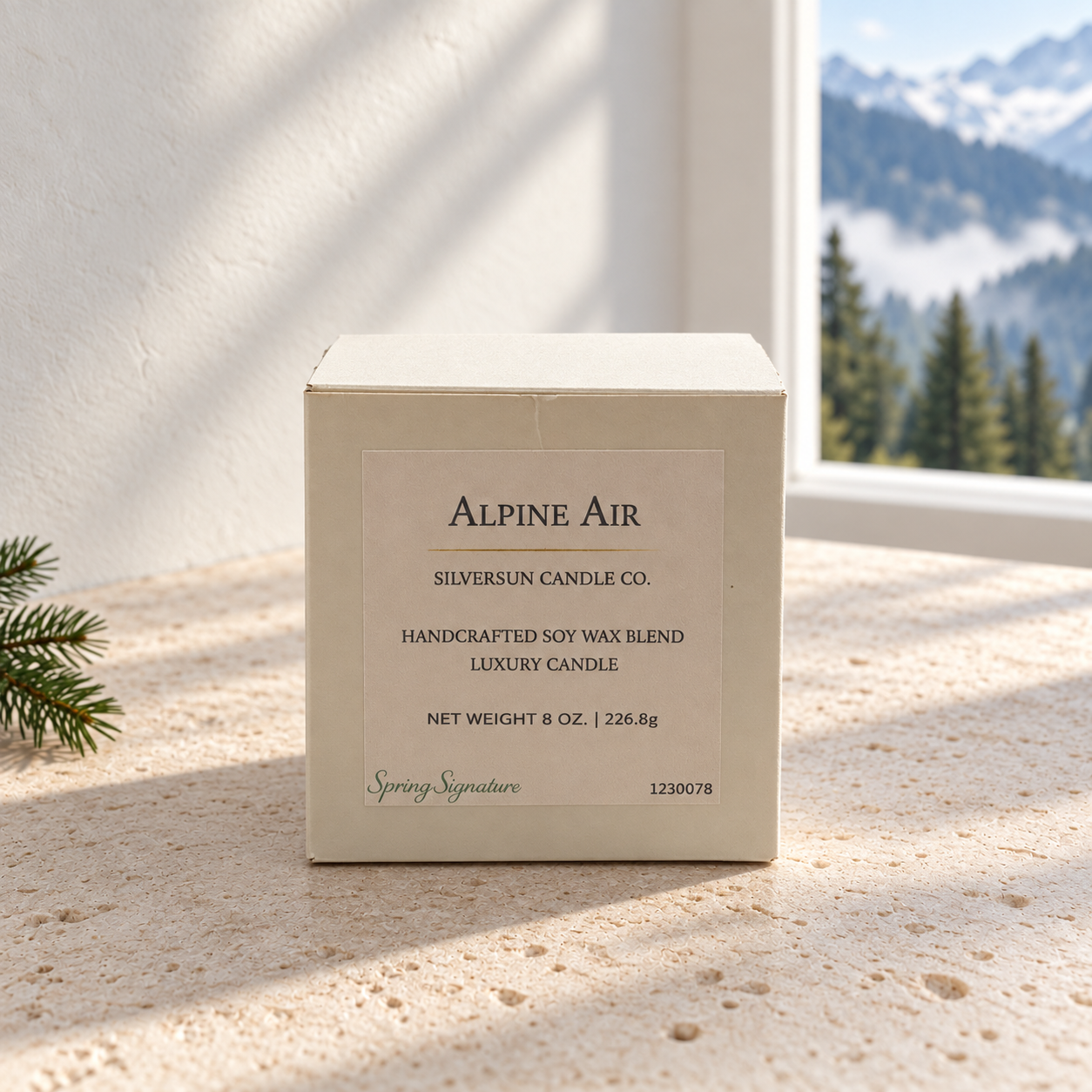 Alpine Air Luxury Candle - Image 4