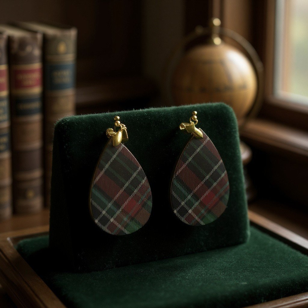 Highland Holiday Teardrop Earrings