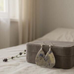 Midnight Earth Teardrop Earrings