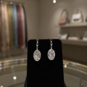 Ethereal Glow Small Oval Earrings | Handmade Gifts