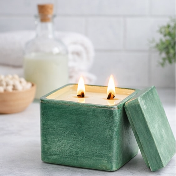 Midnight Oasis Floral and Botanical 8 Oz Luxury Candle